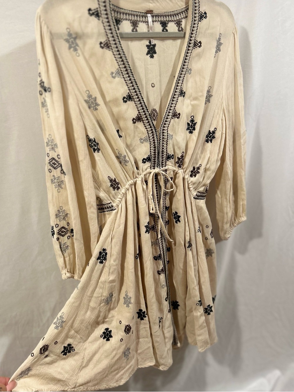 Free People Stargazer embroidered mini dress in SZ M